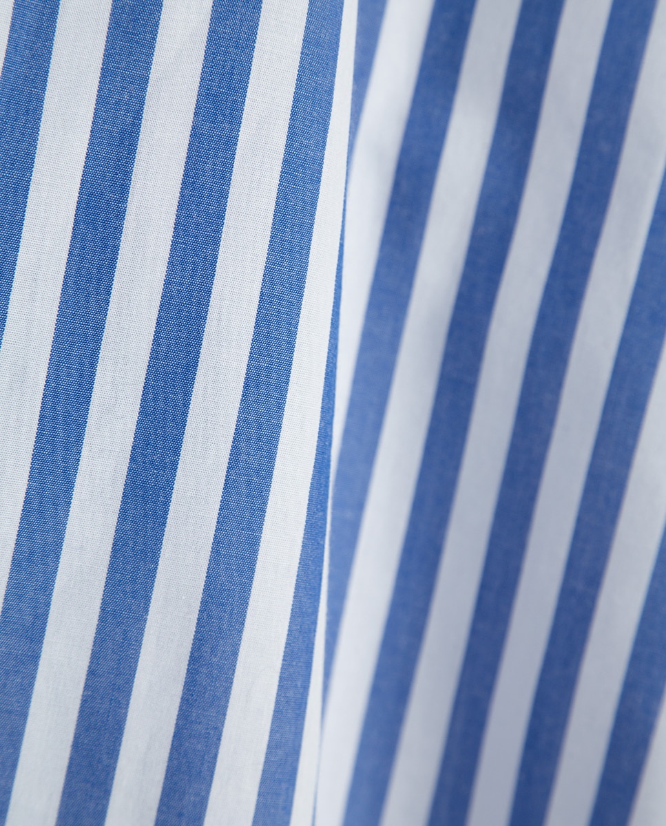 Vestido de Alças Cruzadas às Riscas Azul-índigo-6