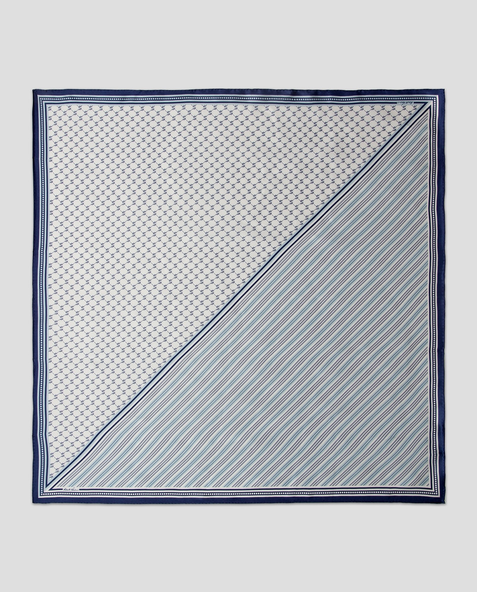 Imagem 0 de Lenço de Seda com Desenho de Gravata