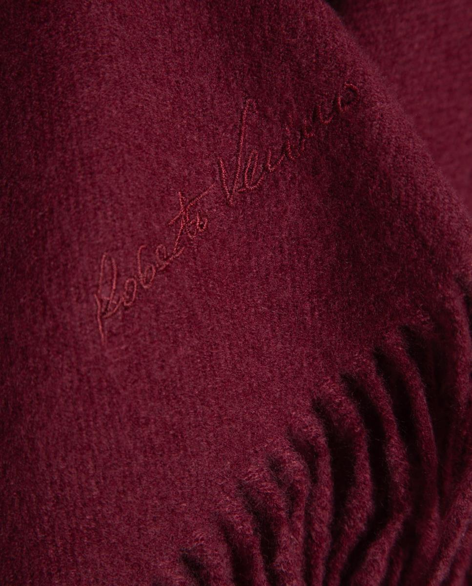 Maxi fular de mujer combinado con cuello suave - Roberto Verino - Granate Granate-3