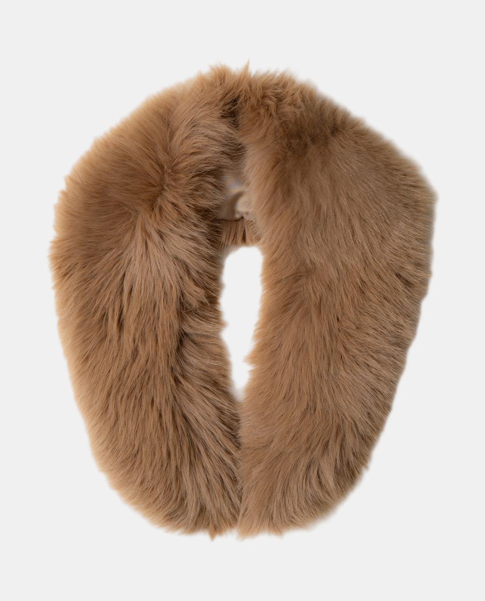 Cuello de mujer redondeado efecto pelo - Roberto Verino - Camel Camel-1