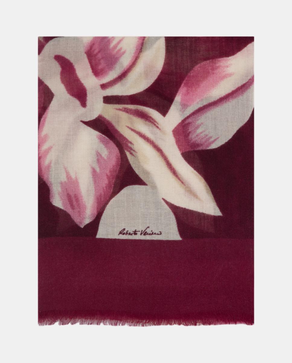 Fular de mujer lana con diseño floral - Roberto Verino - Multicolor Multicolor-1