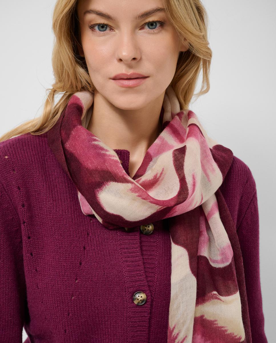 Fular de mujer lana con diseño floral - Roberto Verino - Multicolor Multicolor-5