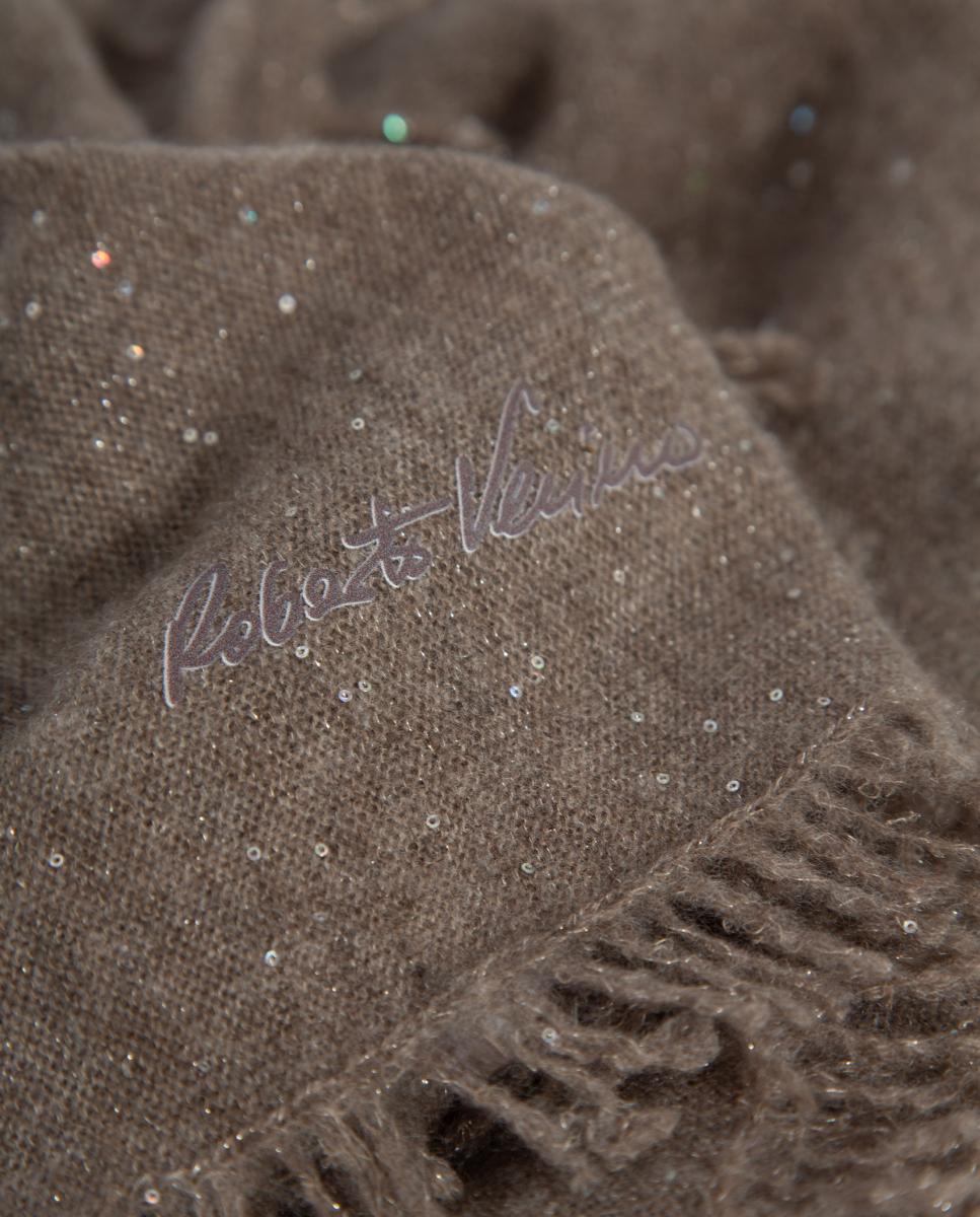 Bufanda de mujer cashmere - Roberto Verino - Marrón Marrón-2