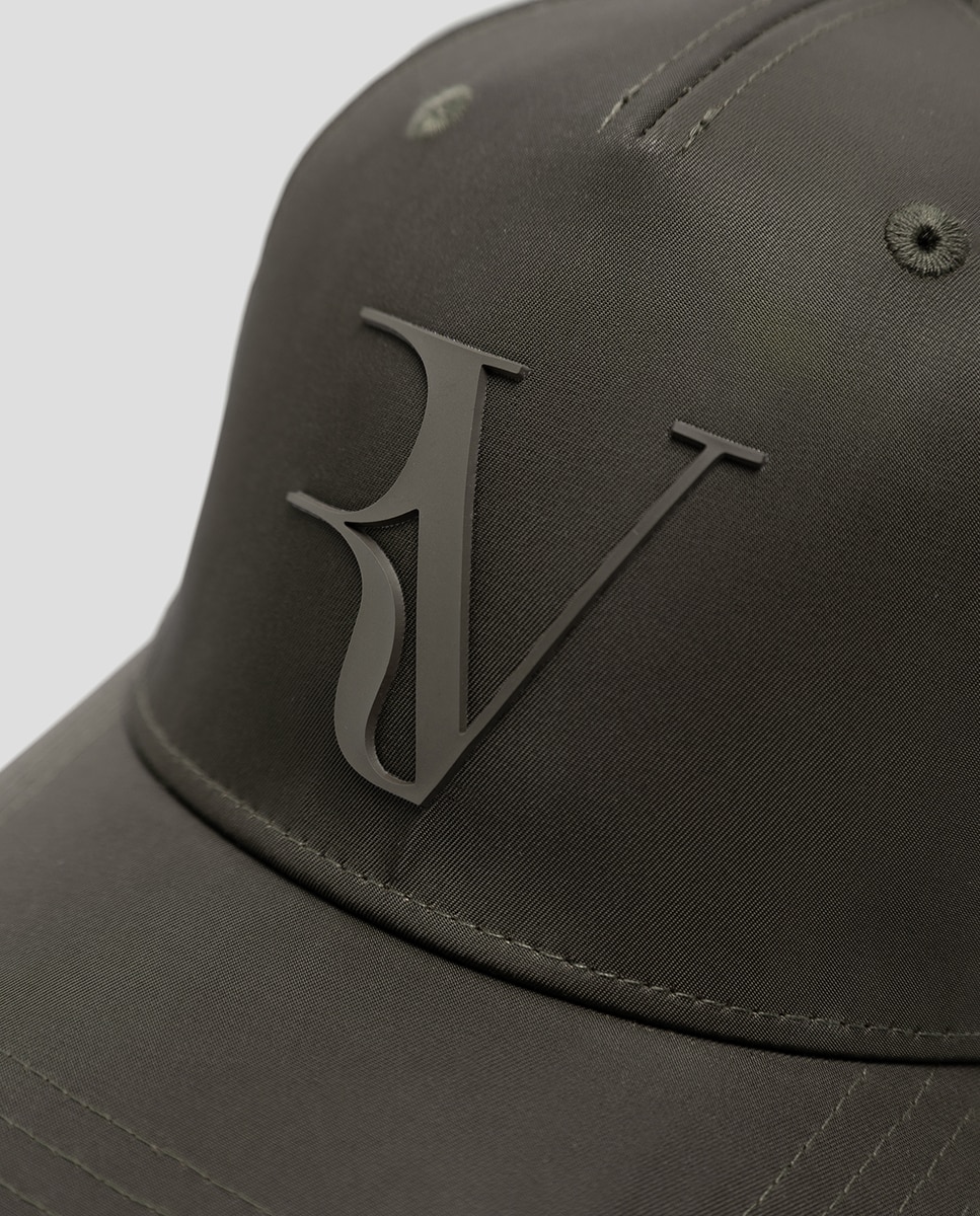 Visera nylon de mujer con logo en relieve - Roberto Verino - Verde claro Verde claro-3