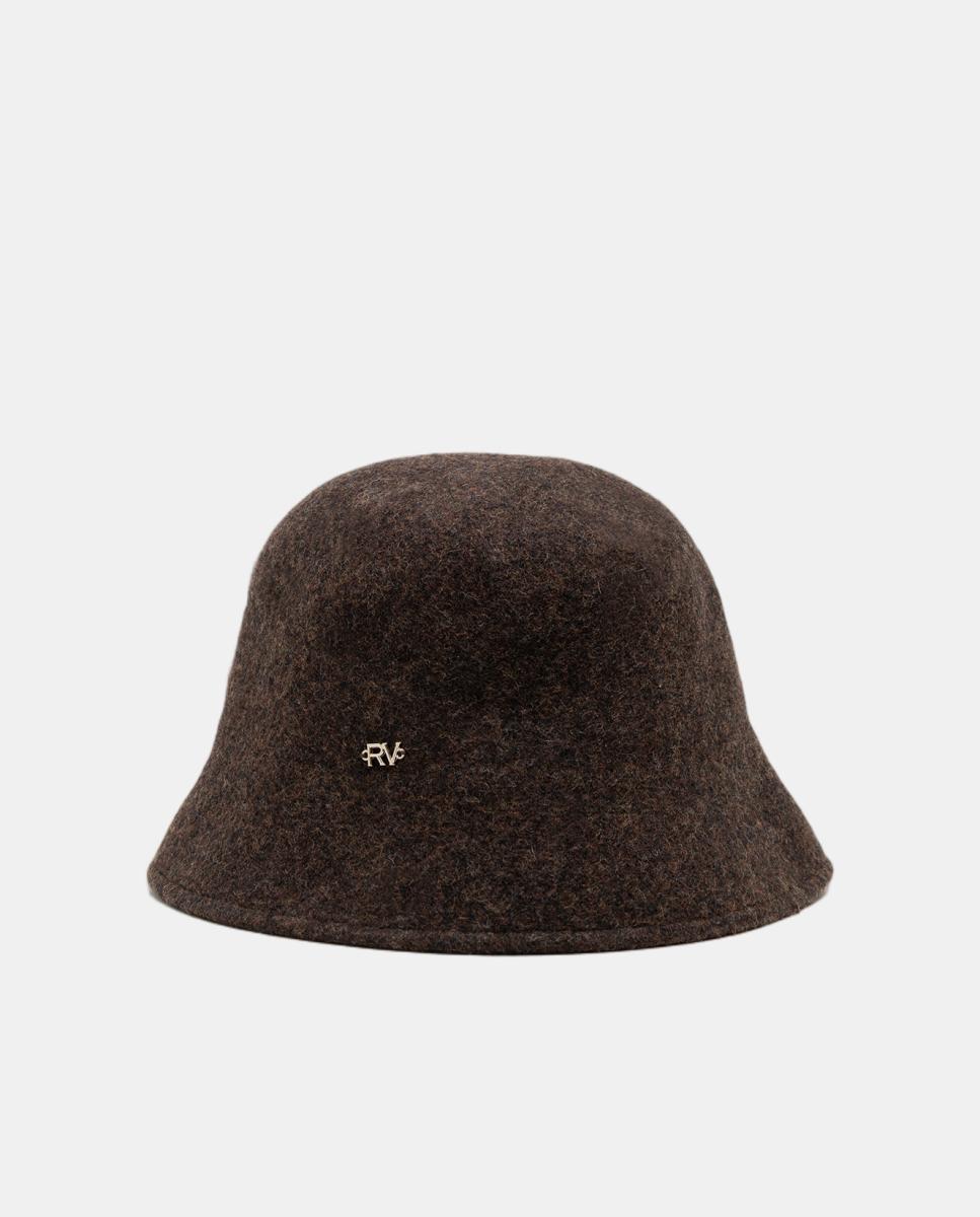 Imagen 1 de Gorro de mujer bucket lana Marrón