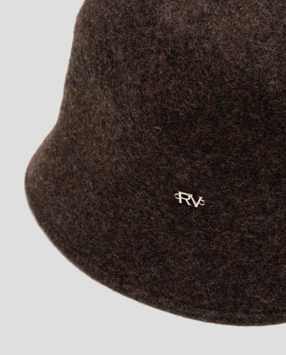 Imagen 2 de Gorro de mujer bucket lana - Roberto Verino - Marrón Marrón