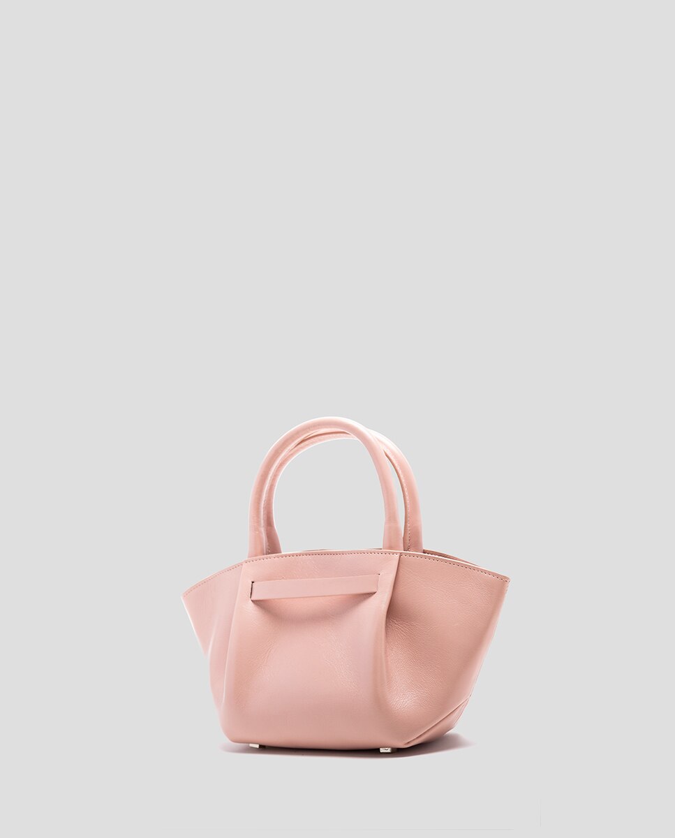 Bolso de mujer de mano Ares Mini piel - Roberto Verino - Rosa claro Rosa claro-2