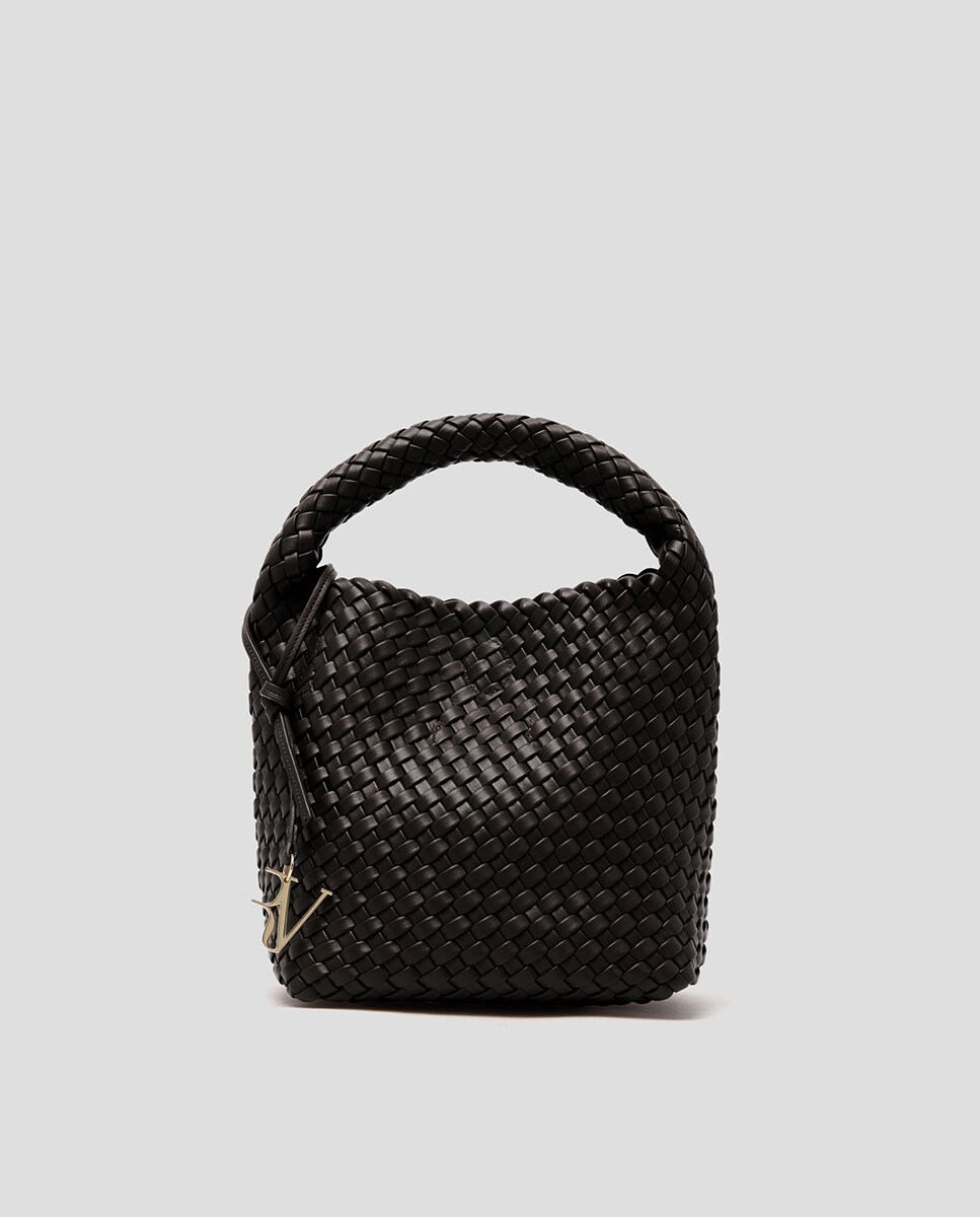 Bolso de mano de mujer Paula Hobo Midi piel trenzada · Roberto