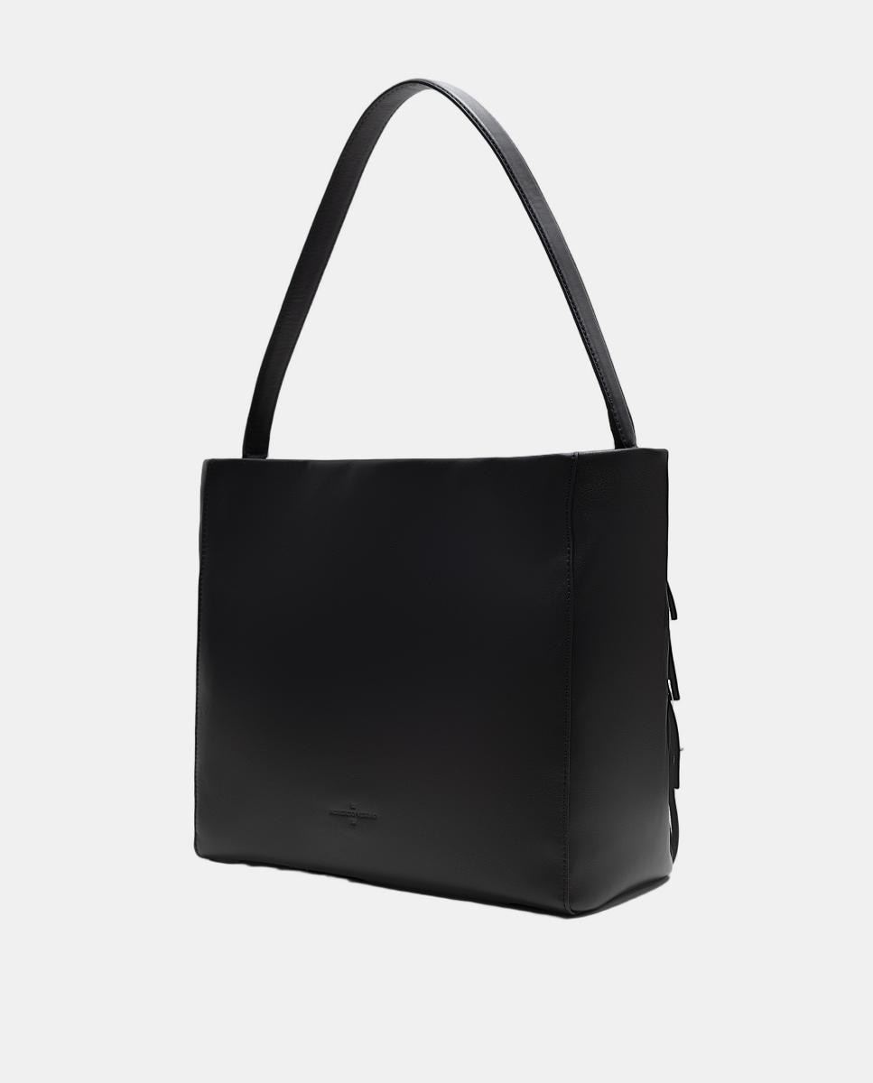 Mala Hobo Chloe com Franjas Preto-4