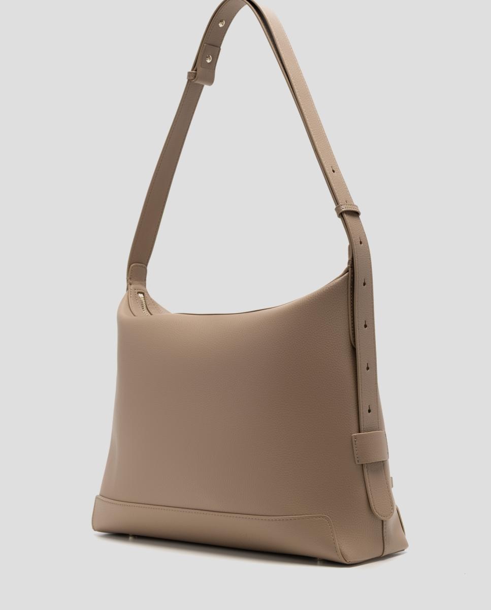 Mala Hobo Lila em Pele Castanho-5