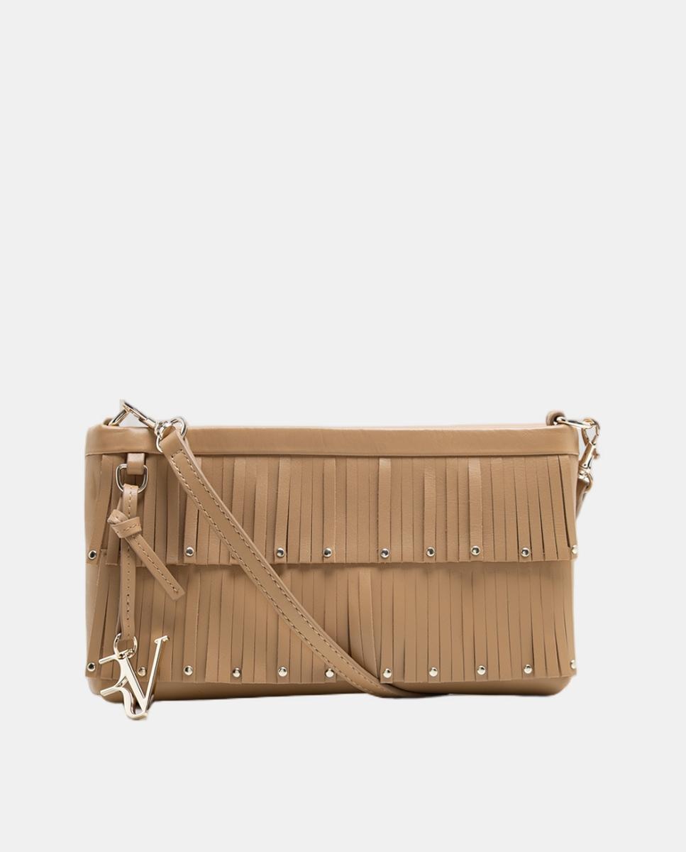 Imagen 0 de Bolso de mujer mini Chloe piel con flecos Marrón