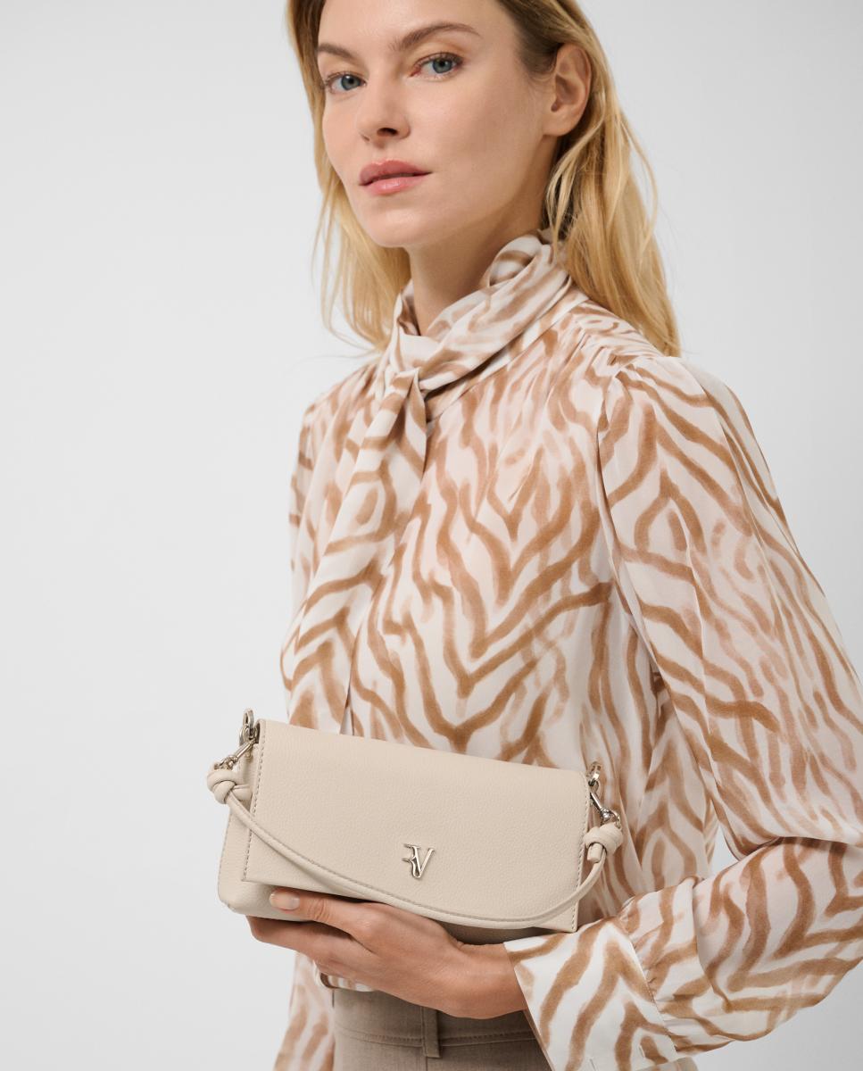 Bolso de mujer de mano Roma piel - Roberto Verino - Crudo Crudo-6