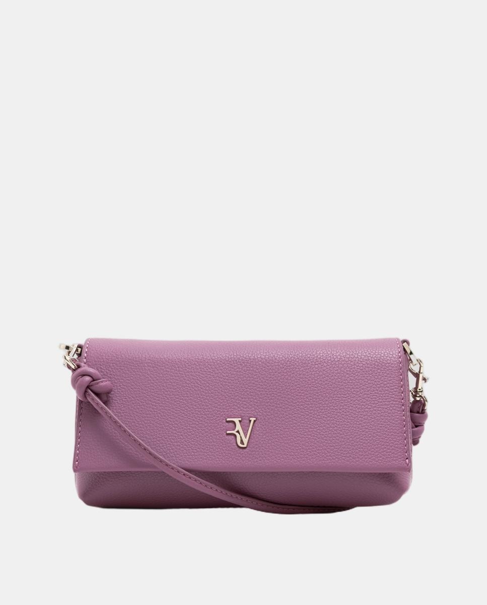Bolso de mujer de mano Roma piel - Roberto Verino - Rosa Rosa-1