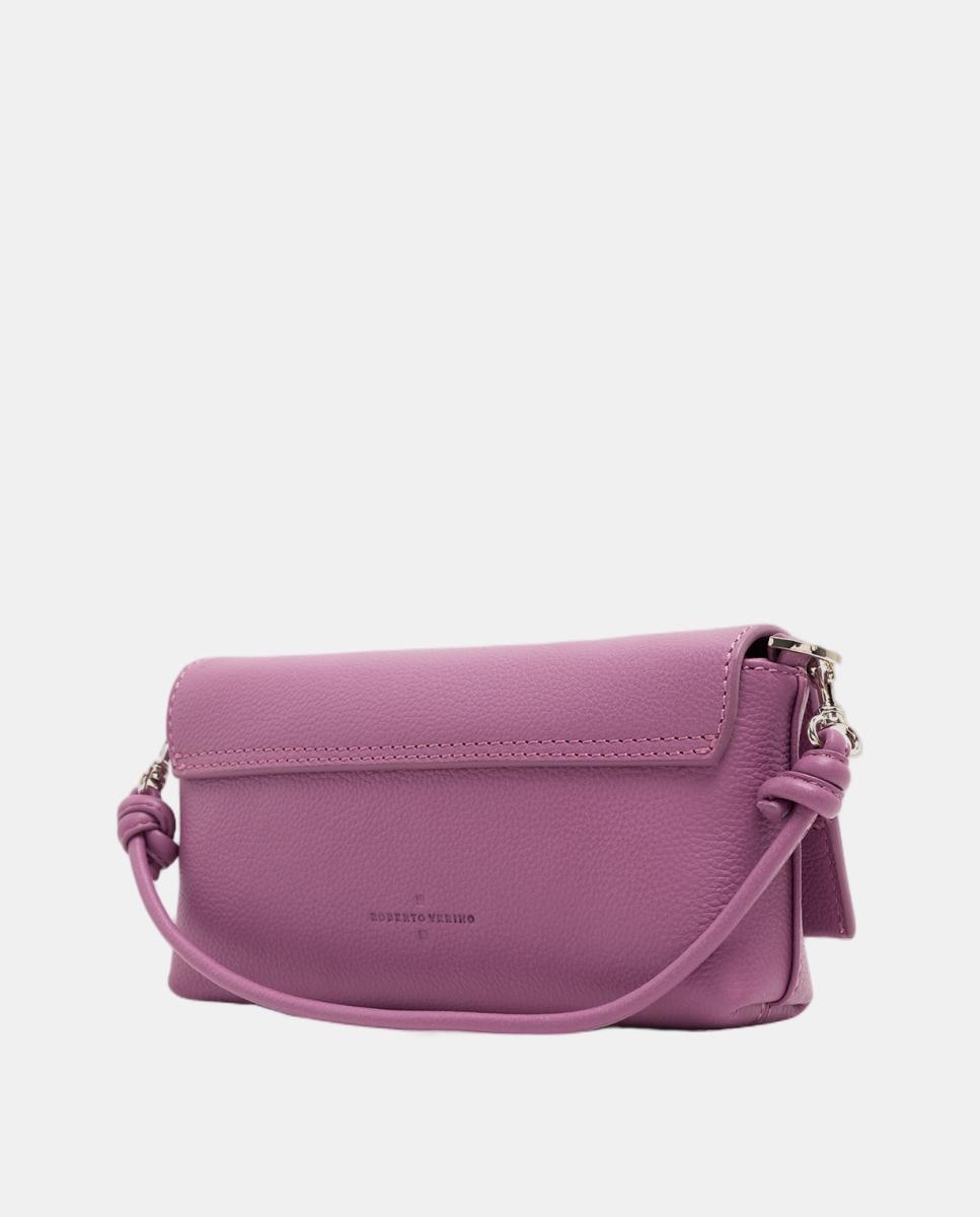 Bolso de mujer de mano Roma piel - Roberto Verino - Rosa Rosa-4