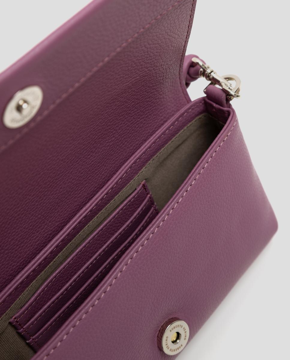 Bolso de mujer de mano Roma piel - Roberto Verino - Rosa Rosa-5