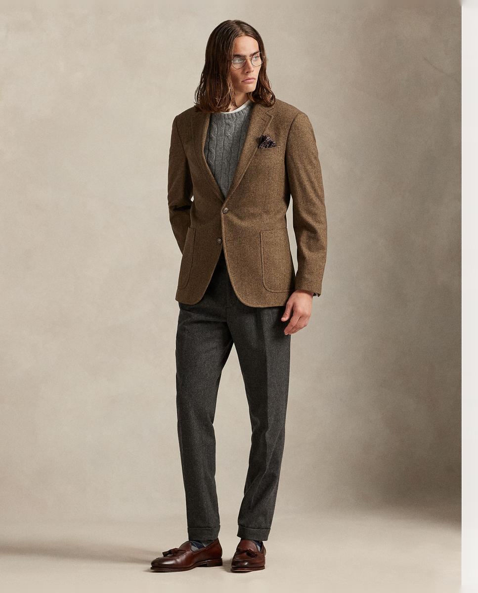 Imagem 0 de Blazer Informal em Padrão Espinha de Peixe Polo Modern