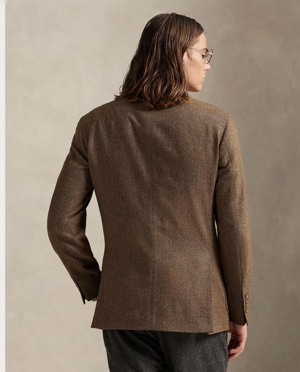 Blazer Informal em Padrão Espinha de Peixe Polo Modern Taupe-4