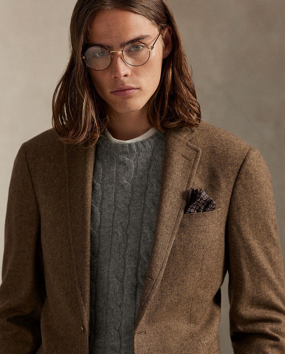 Blazer Informal em Padrão Espinha de Peixe Polo Modern Taupe-5