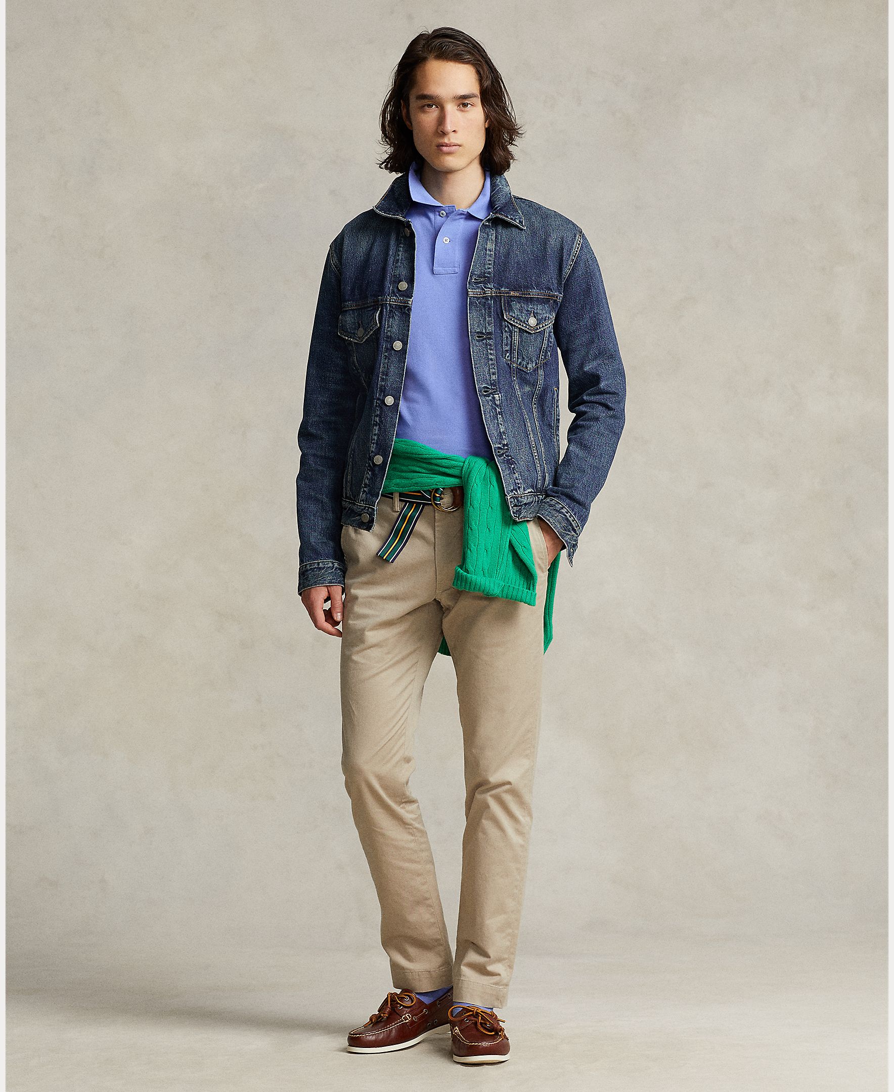 Pantalón de sarga elástico Slim Fit de hombre Clásico Stone - Polo Ralph Lauren - Beige Beige-7