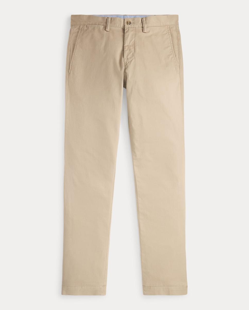 Pantalón de sarga elástico Slim Fit de hombre Clásico Stone - Polo Ralph Lauren - Beige Beige-8