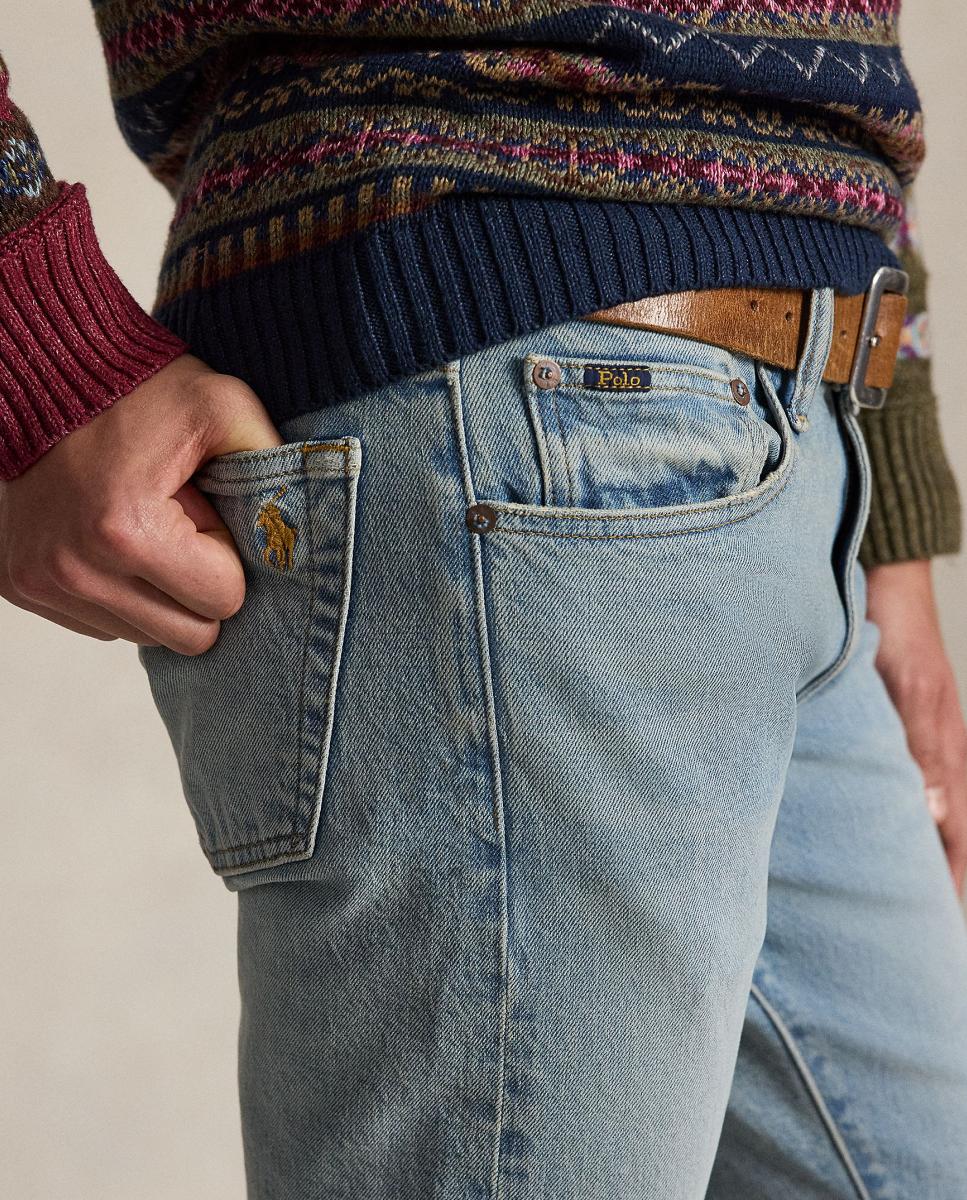 Jeans Skinny de Algodão com um Toque Elástico Azul-índigo-5