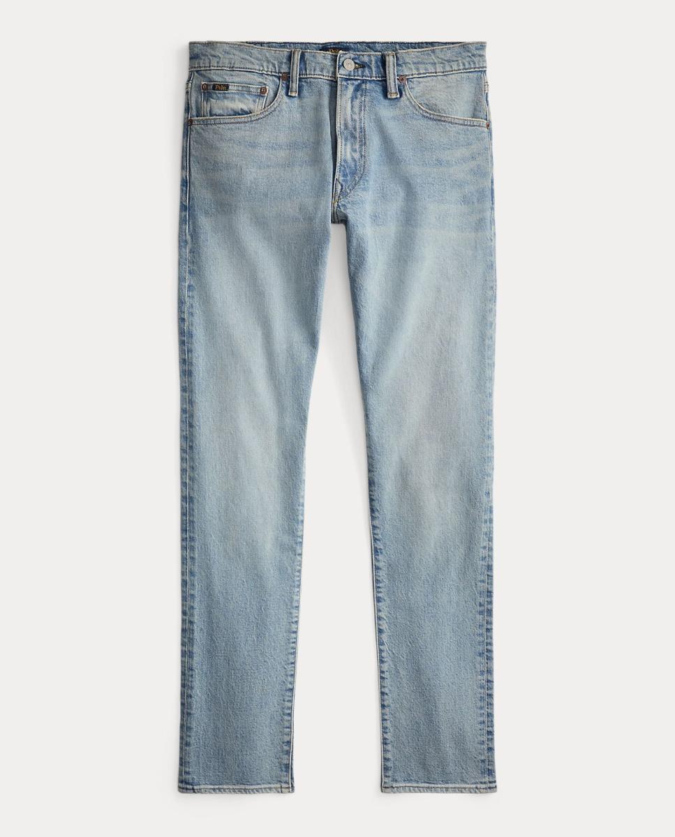 Jeans Skinny de Algodão com um Toque Elástico Azul-índigo-7