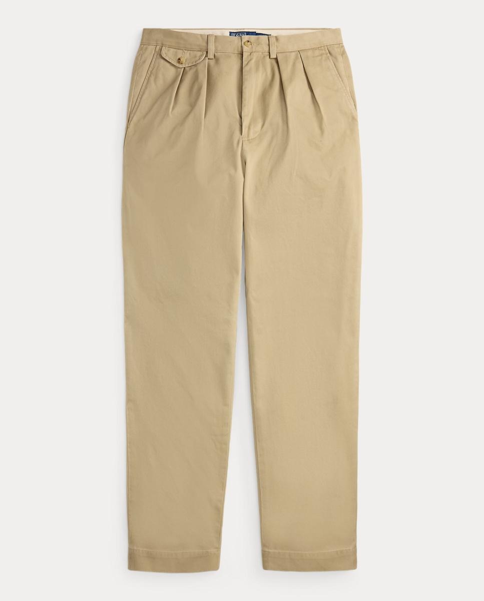 Calças Chino Whitman Relaxed Fit Bege-7