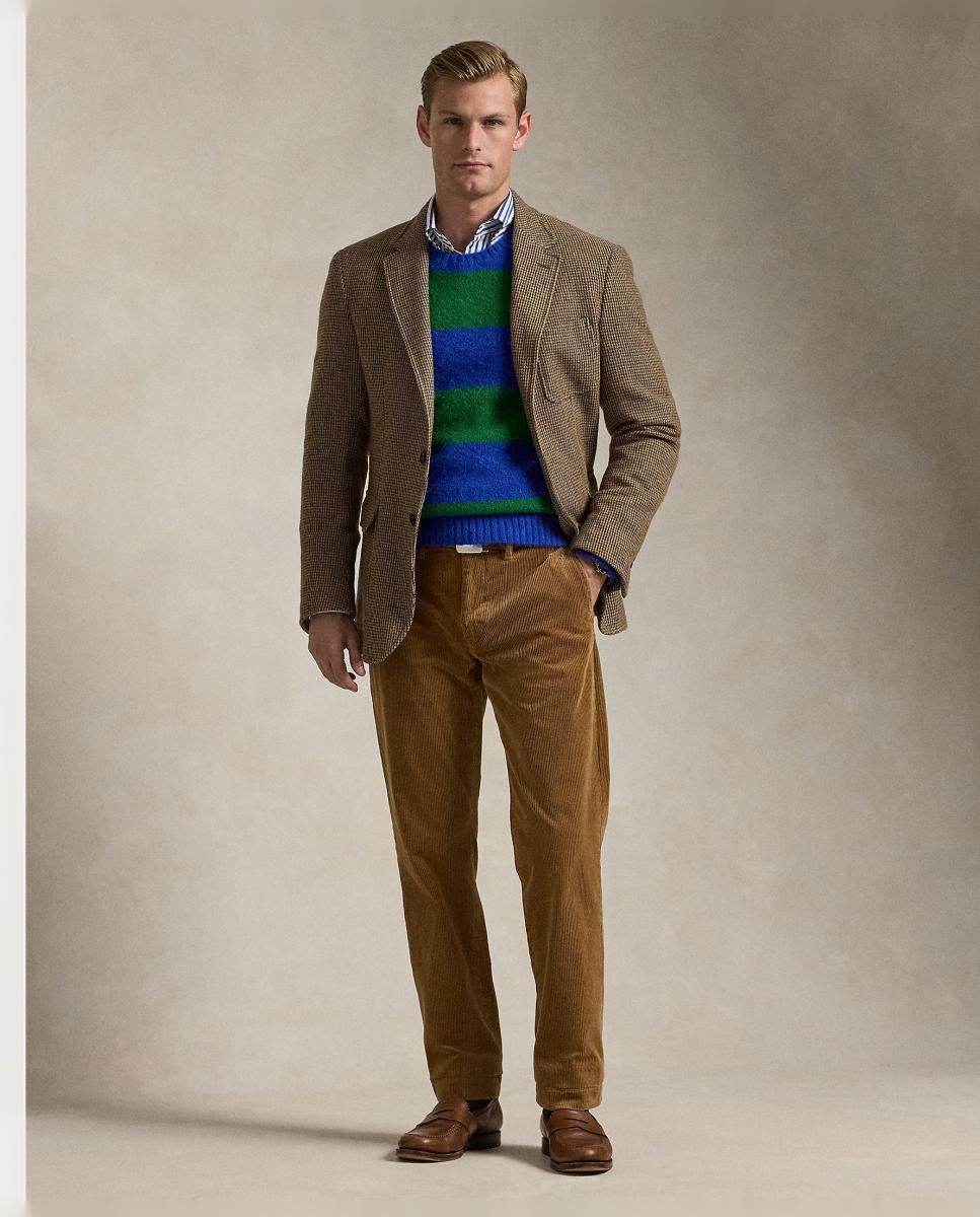 Pantalón de pana elástica de hombre Warm Blanco - Polo Ralph Lauren - Cuero Cuero-1