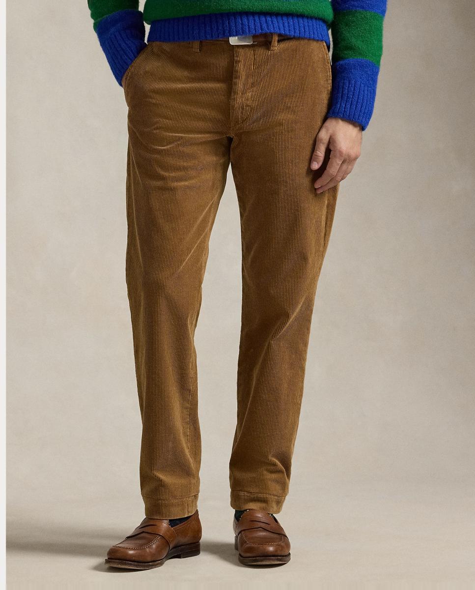 Pantalón de pana elástica de hombre Warm Blanco - Polo Ralph Lauren - Cuero Cuero-4