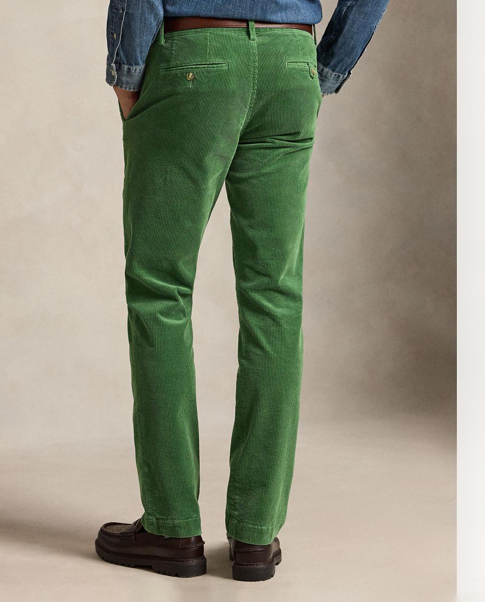 Pantalón de pana elástica de hombre Warm Blanco - Polo Ralph Lauren - Verde metal Verde metal-5