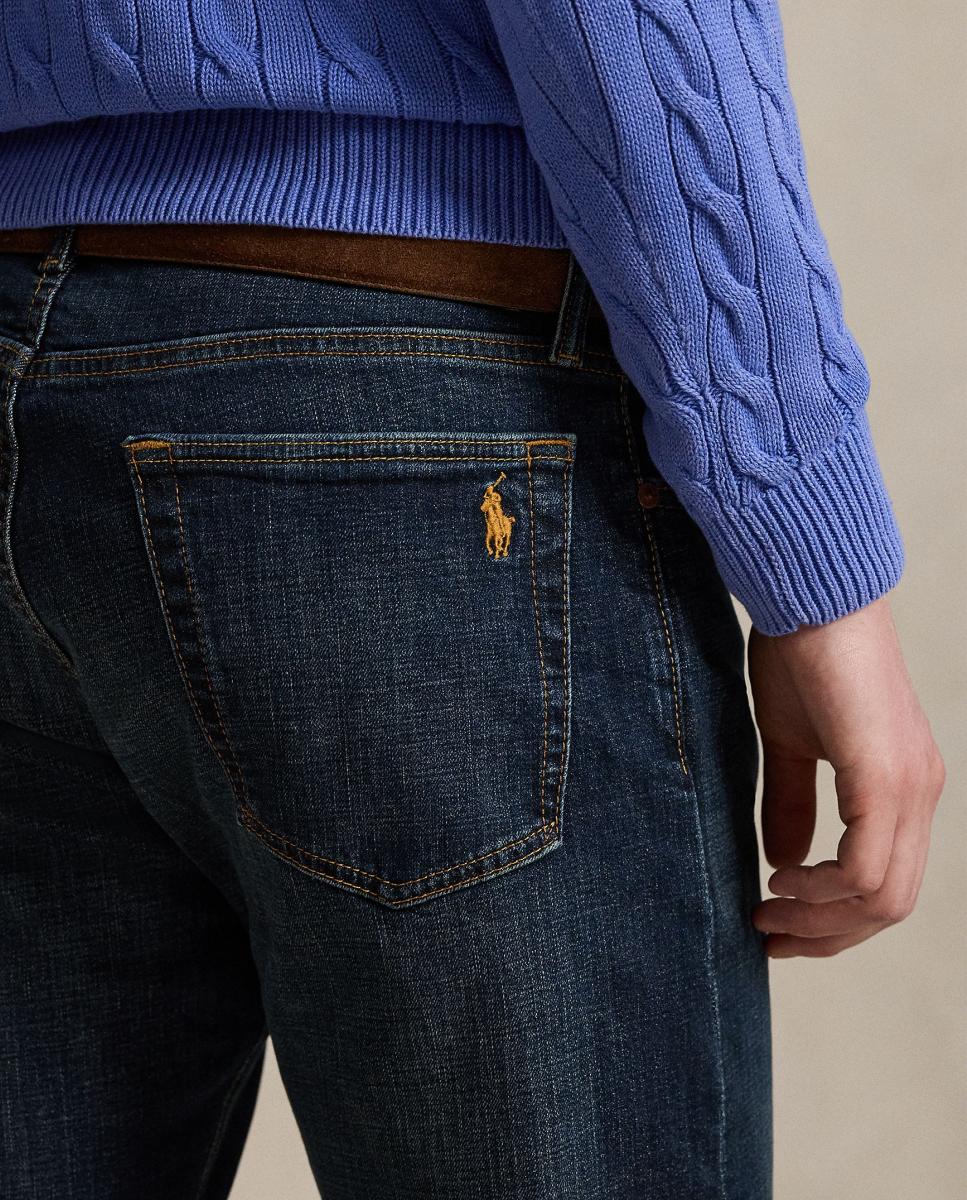 Jeans Hampton Relaxed Straight Elásticas Azul-índigo-5