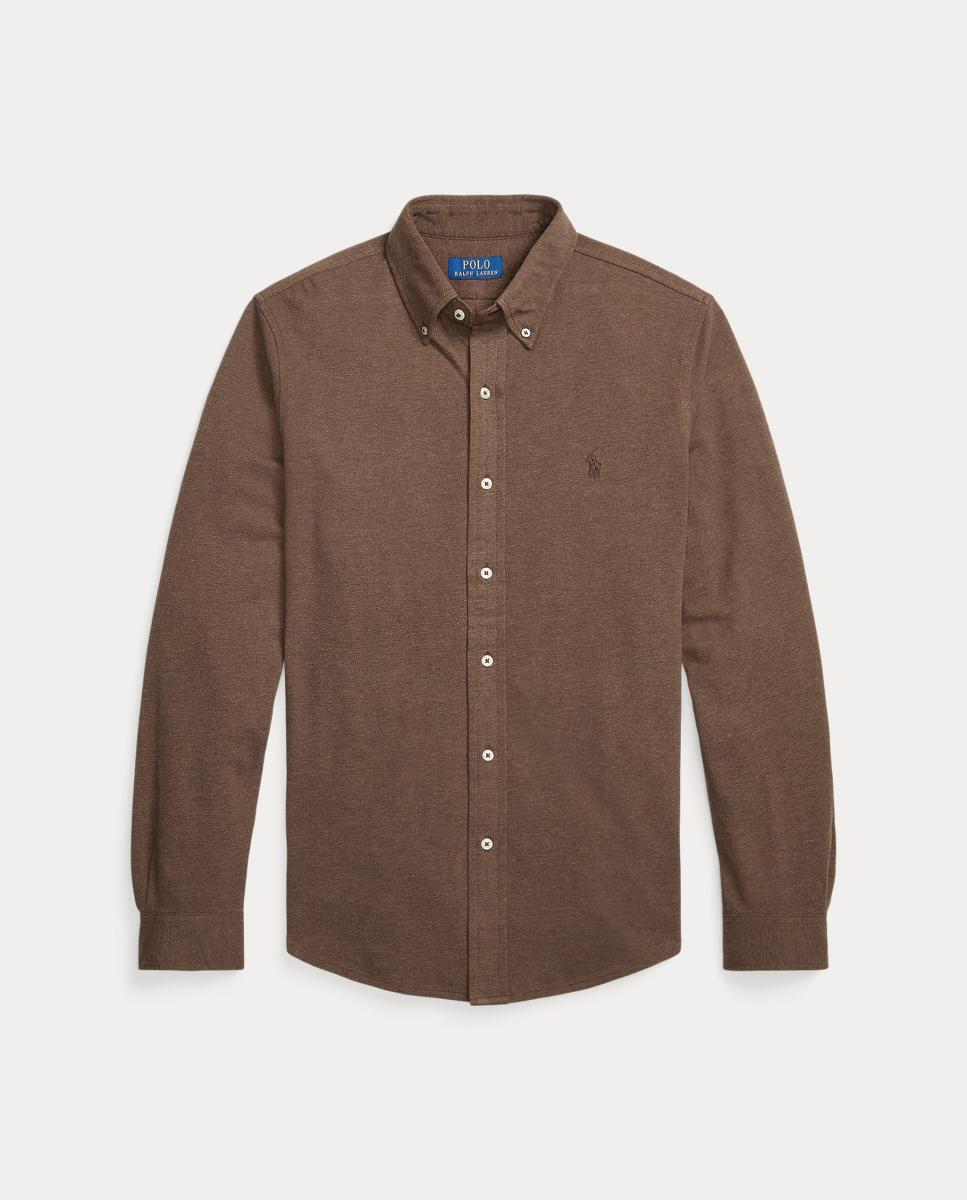 Camisa de hombre ultraligera Pebble Azul - Polo Ralph Lauren - Marrón oscuro Marrón oscuro-6