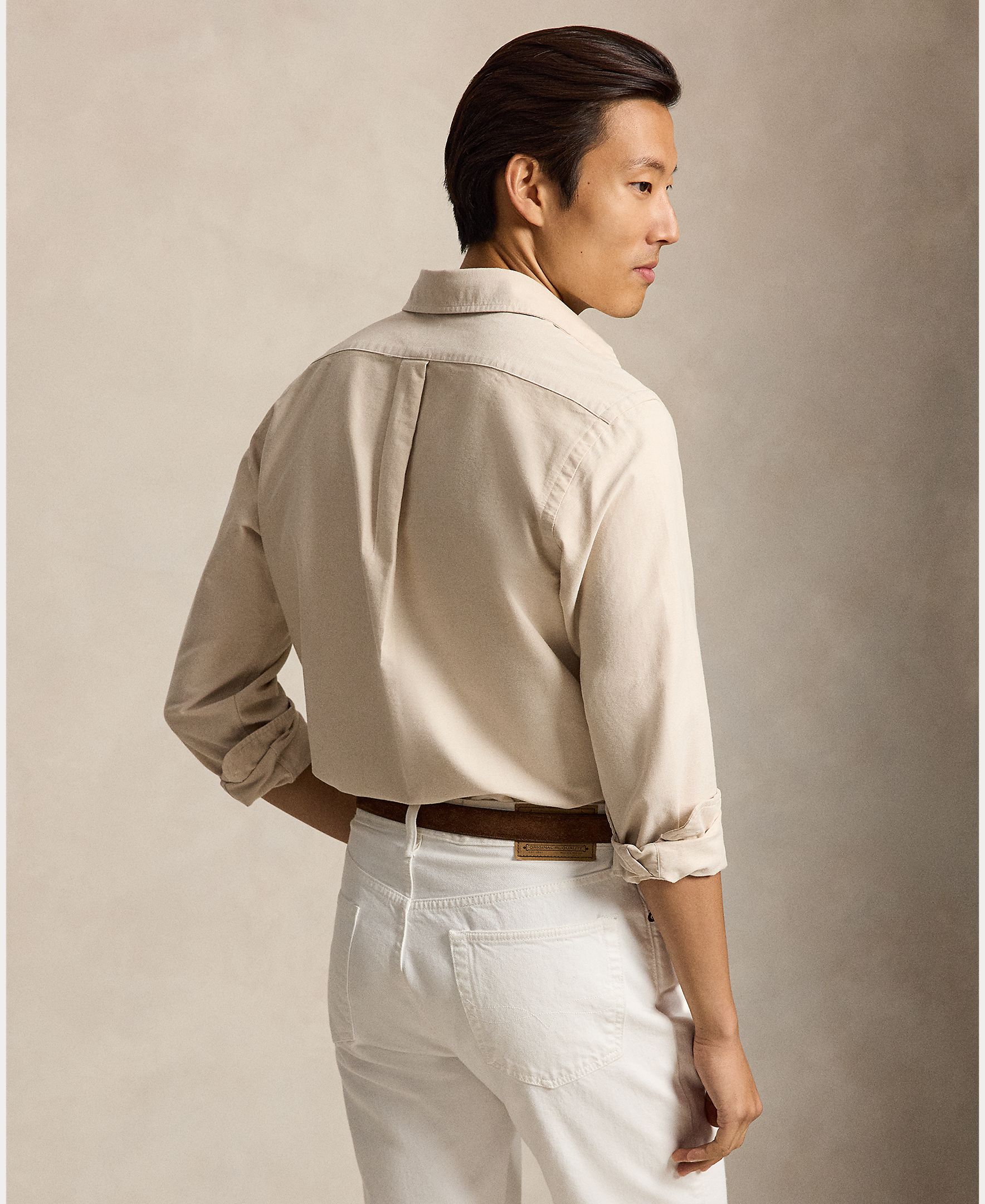 Camisa de hombre oxford Nutmeg Brwn - Polo Ralph Lauren - Camel Camel-3
