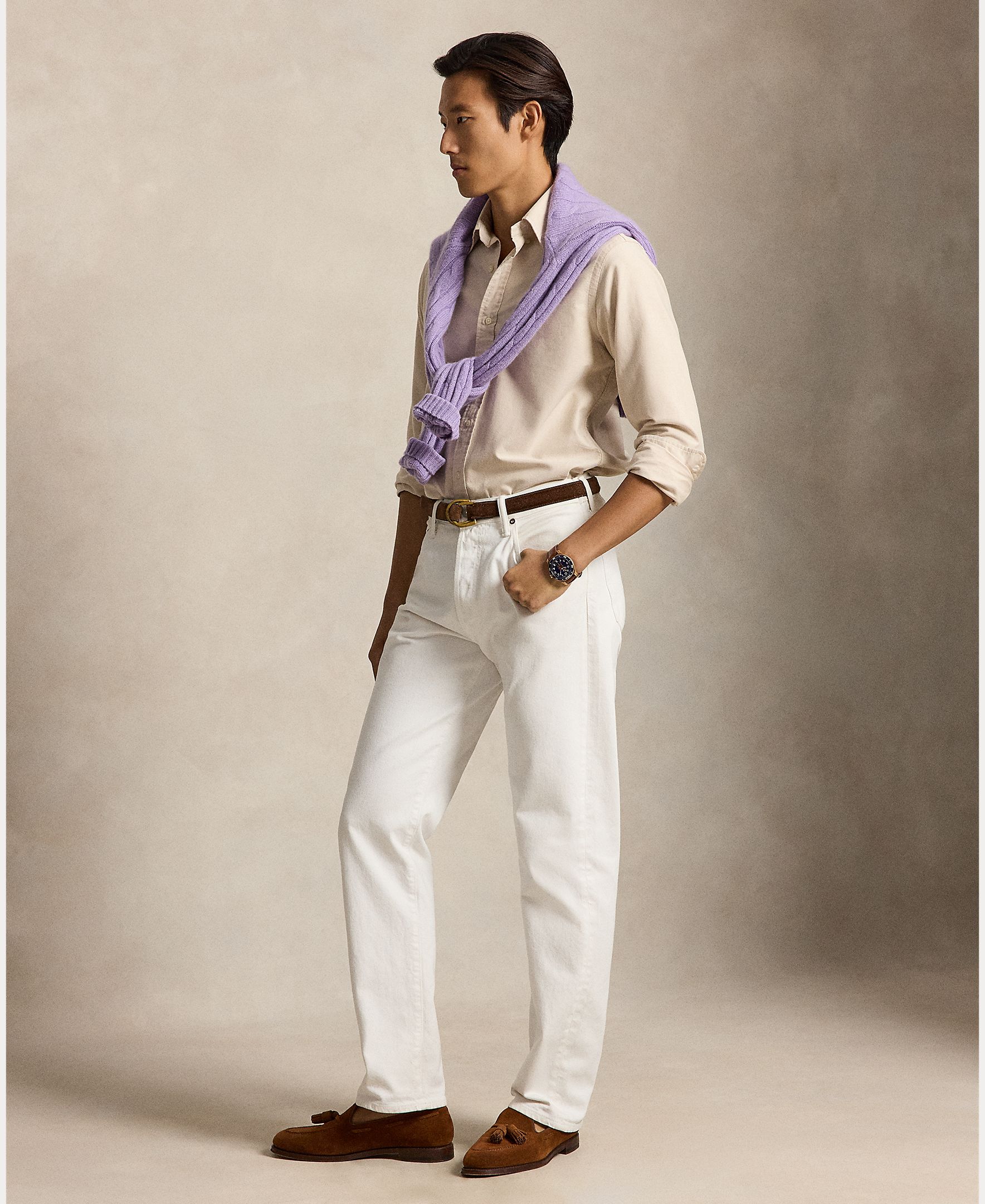 Camisa de hombre oxford Nutmeg Brwn - Polo Ralph Lauren - Camel Camel-7