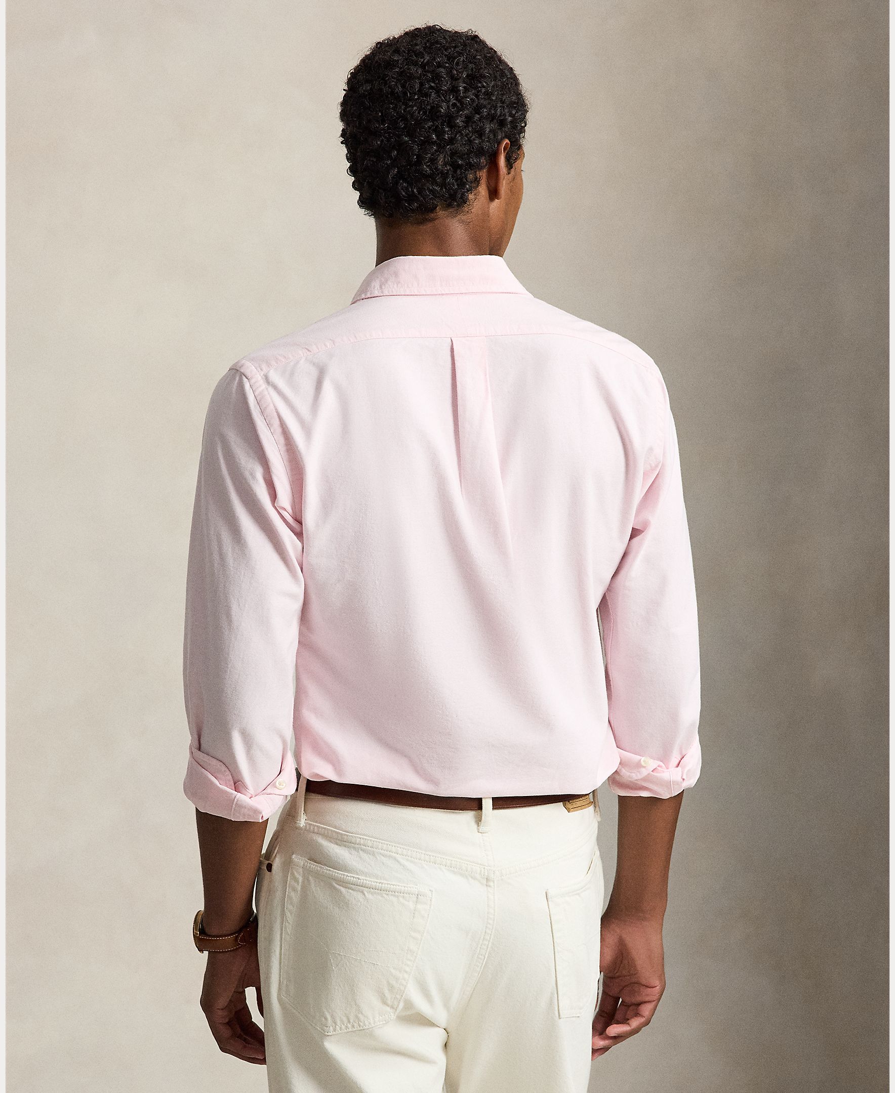 Camisa de hombre oxford Nutmeg Brwn - Polo Ralph Lauren - Rosa claro Rosa claro-3
