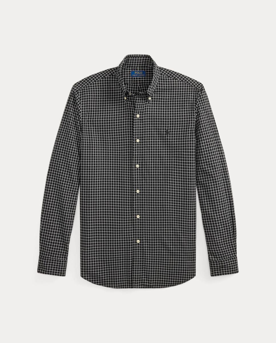 Camisa de Sarja Técnica Custom Fit Preto-6