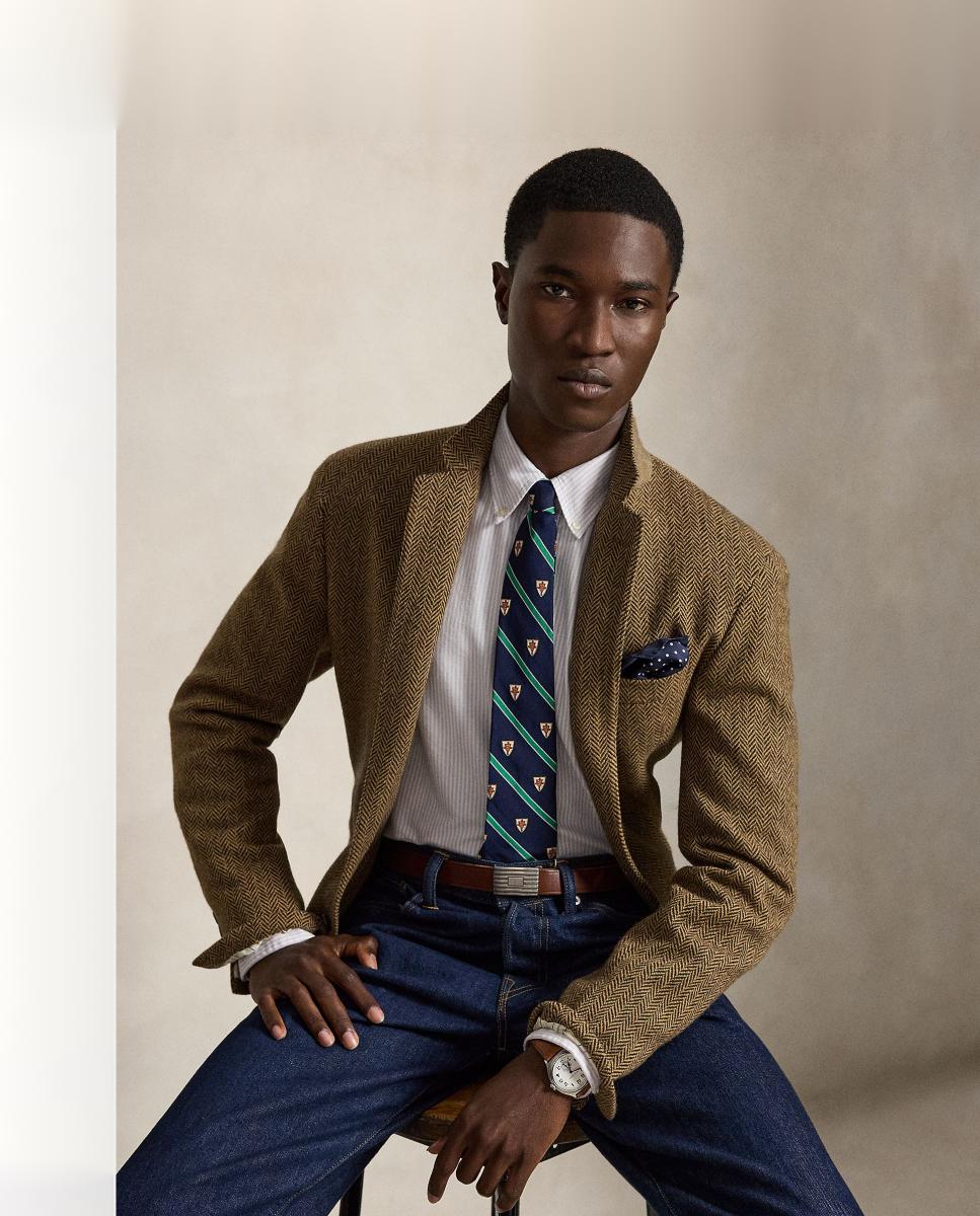 Camisa de hombre oxford con rayas Desgastado Mint Blanco - Polo Ralph Lauren - Lila Lila-5