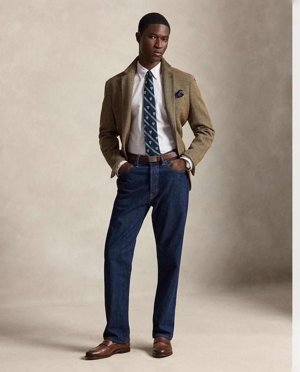 Camisa de hombre oxford con rayas Desgastado Mint Blanco - Polo Ralph Lauren - Lila Lila-7