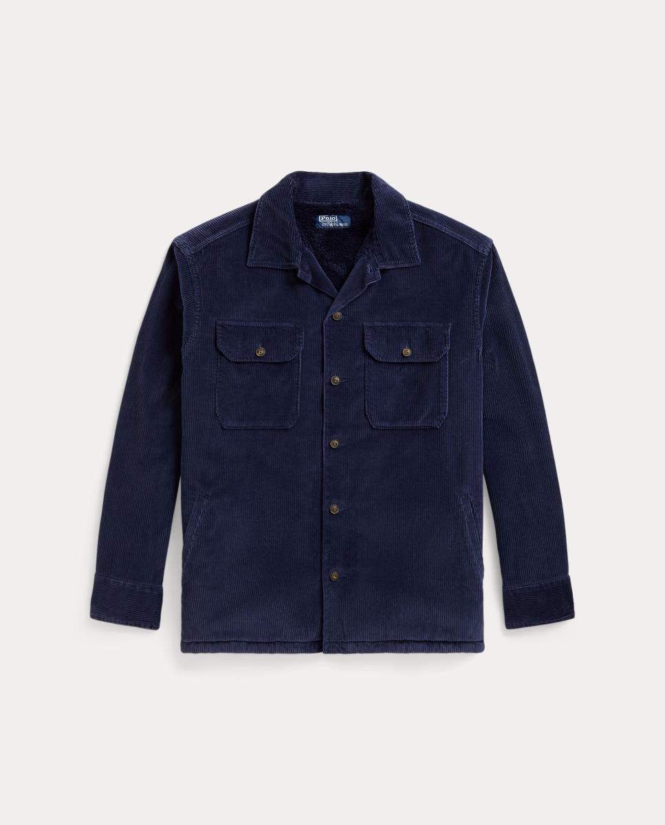 Camisa de hombre de pana con bolsillos parche - Polo Ralph Lauren - Azul marino Azul marino-1