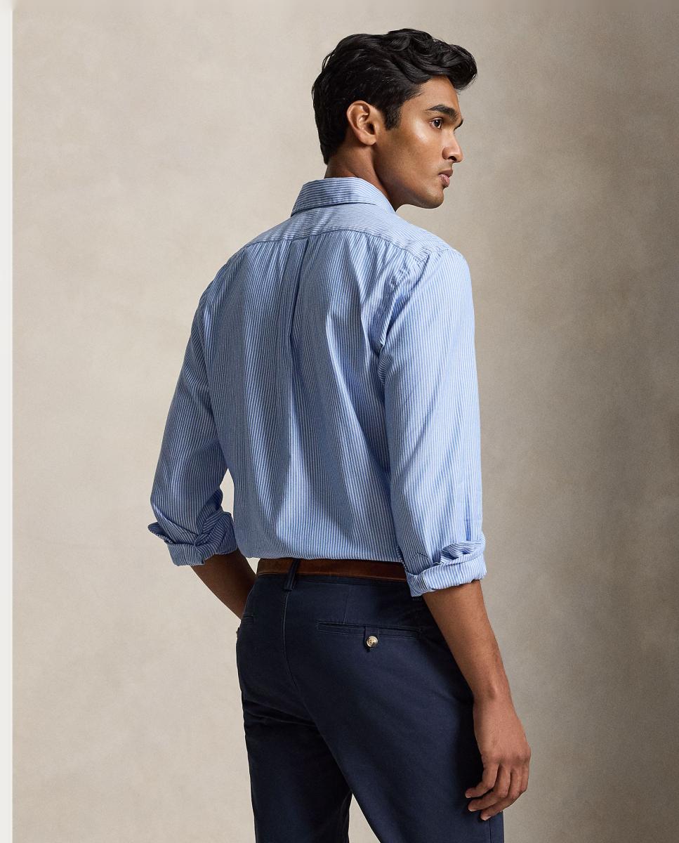Camisa Oxford Slim Fit Azul pálido-3