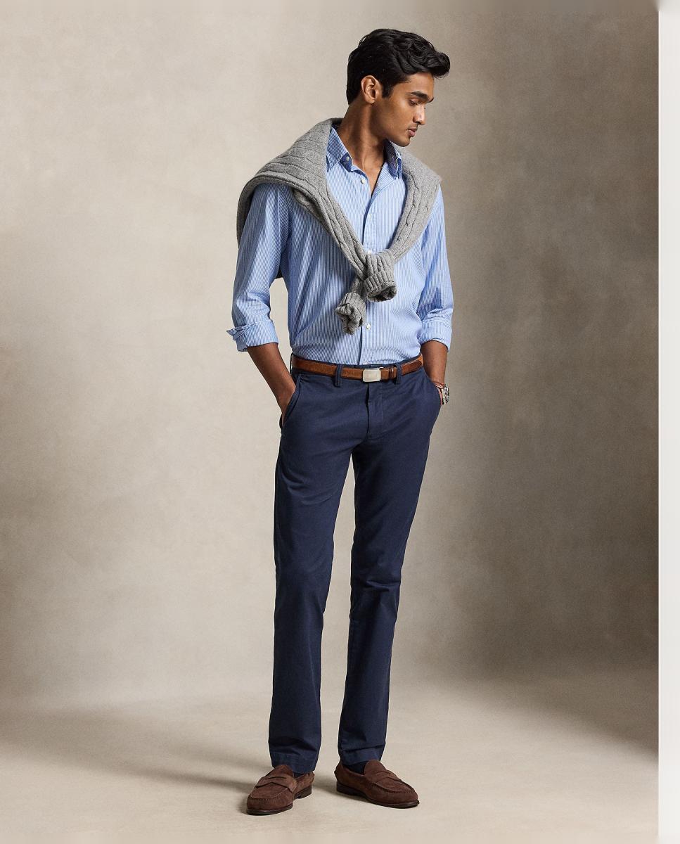 Camisa Oxford Slim Fit Azul pálido-6