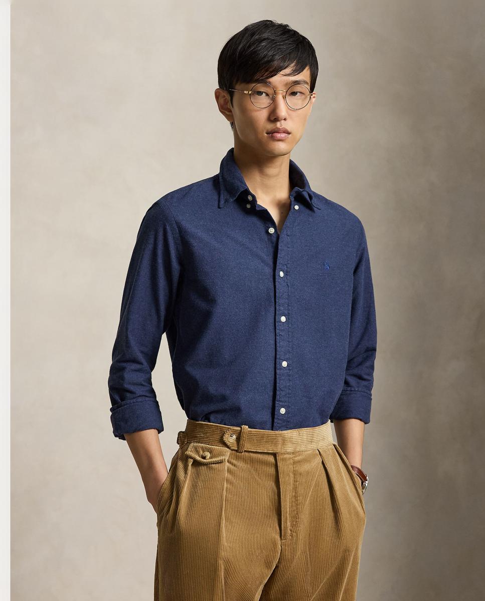 Imagem 0 de Camisa Oxford Mesclada Custom Fit
