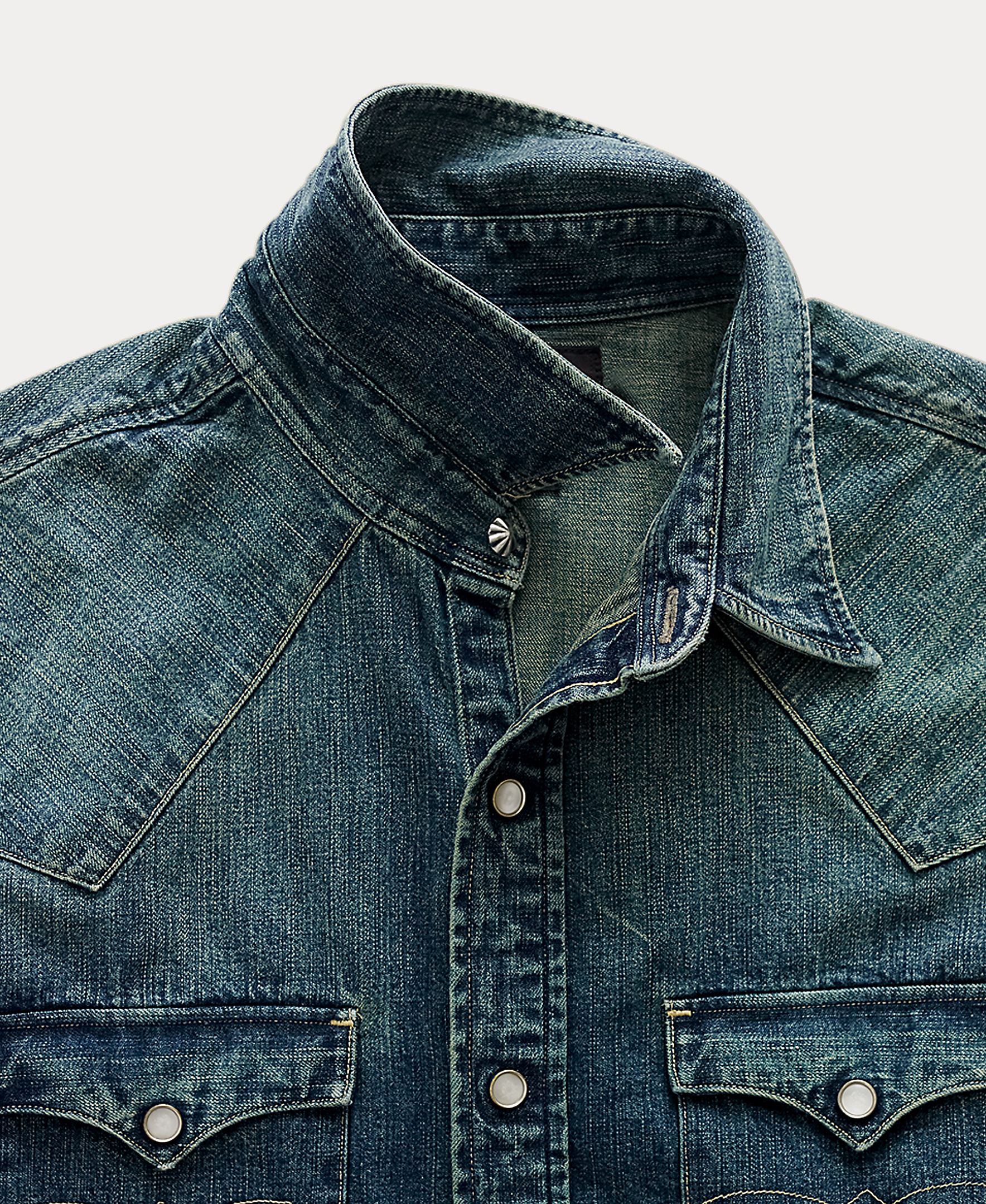 Camisa de Ganga Slim Fit Duplo RL Denim-3
