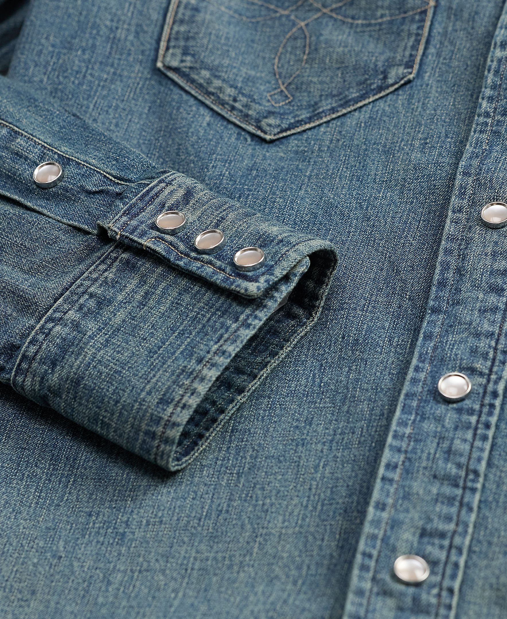 Camisa de Ganga Slim Fit Duplo RL Denim-4