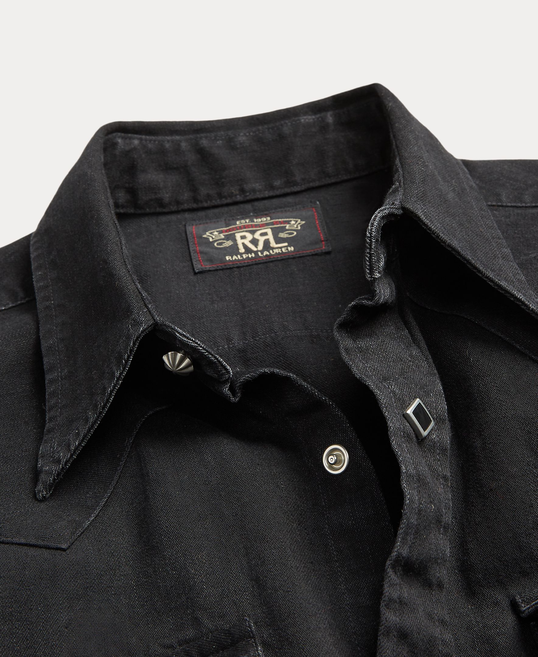 Camisa de Ganga Slim Fit Duplo RL Preto-3