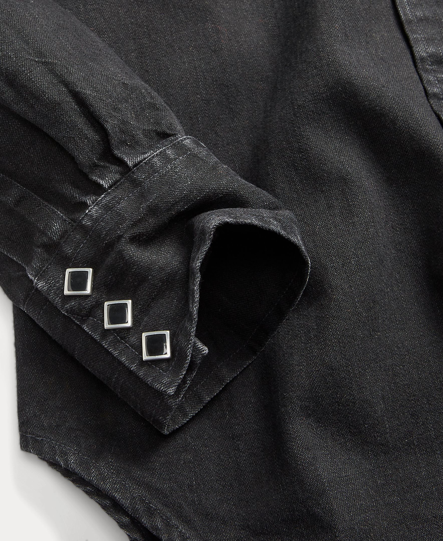 Camisa de Ganga Slim Fit Duplo RL Preto-4