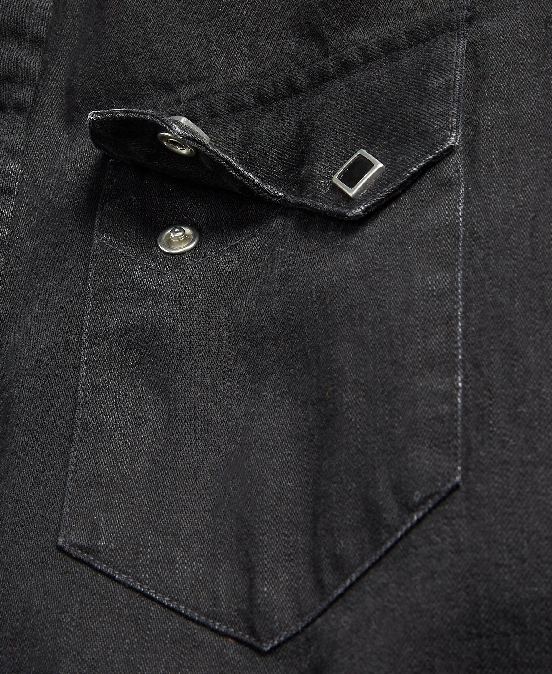 Camisa de Ganga Slim Fit Duplo RL Preto-5