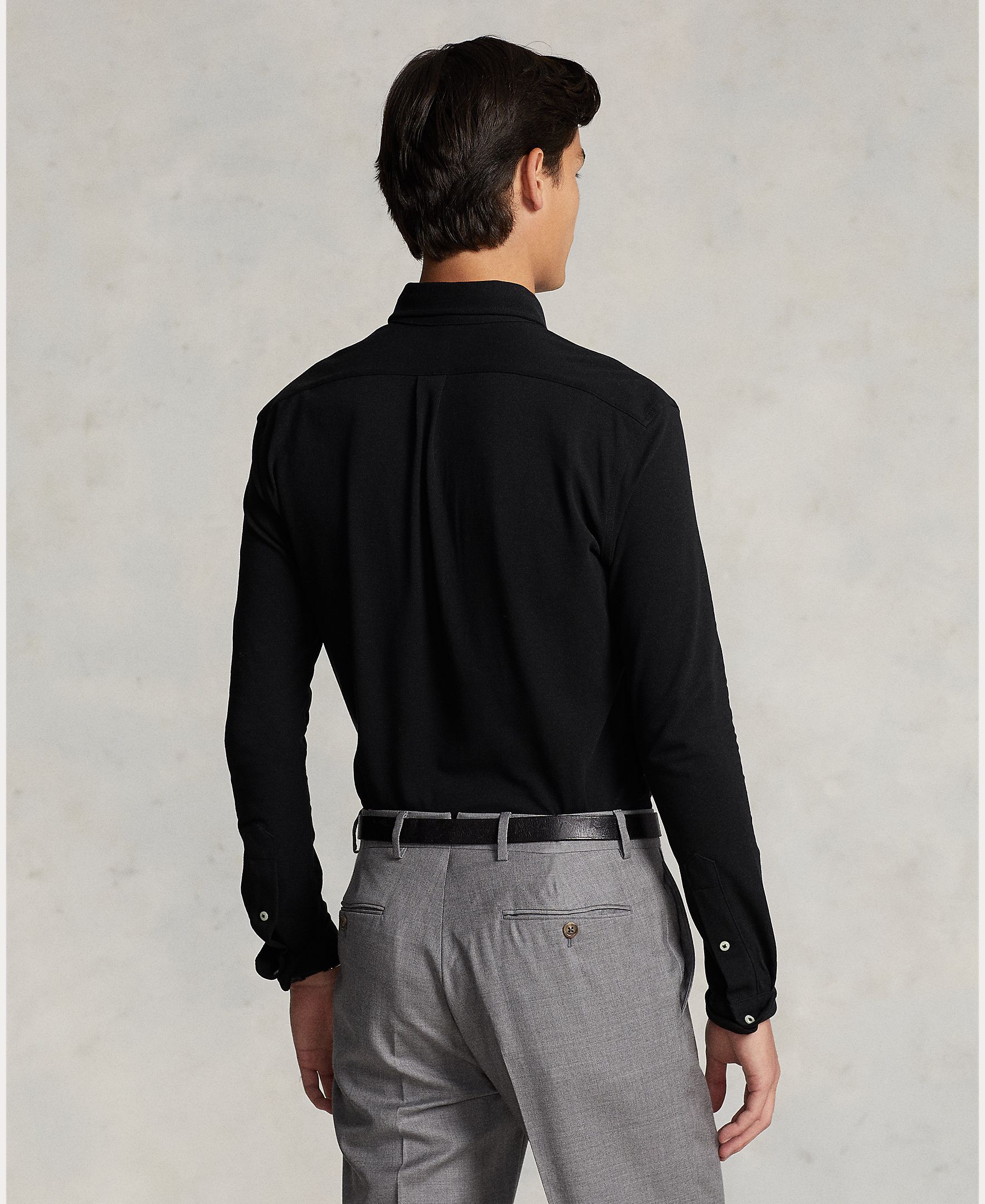 Imagen 4 de Camisa de hombre ultraligera Pebble Azul - Polo Ralph Lauren - Negro Negro