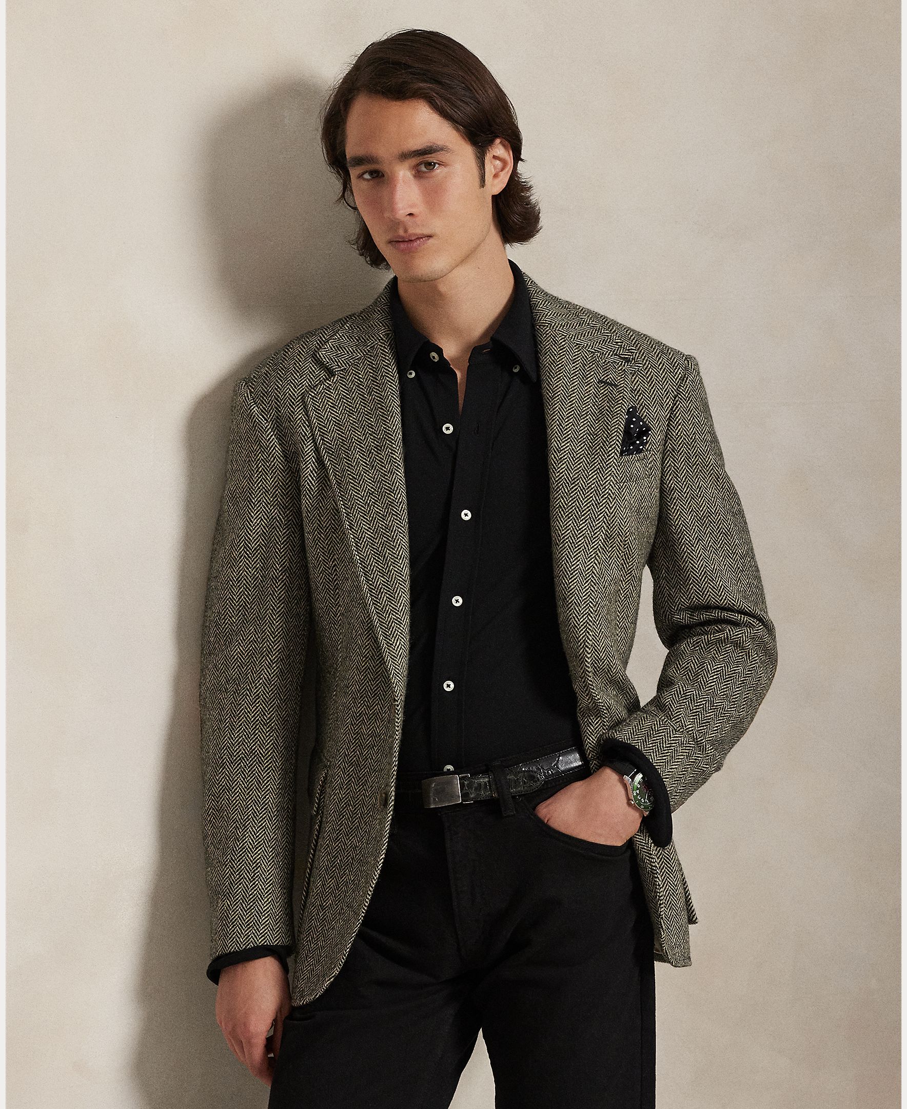 Imagen 6 de Camisa de hombre ultraligera Pebble Azul - Polo Ralph Lauren - Negro Negro