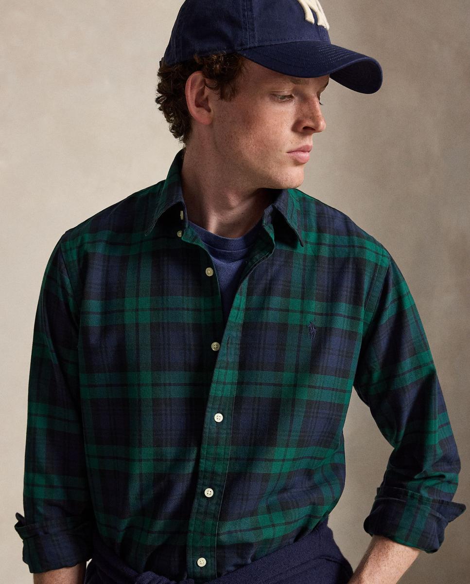 Camisa Oxford Regular Fit Azul-marinho-4